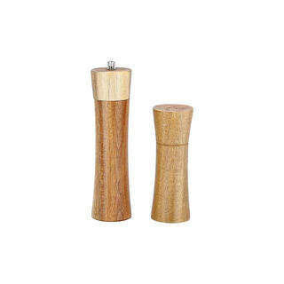 Alberto acacia wood salt and pepper mills set 2 pcs