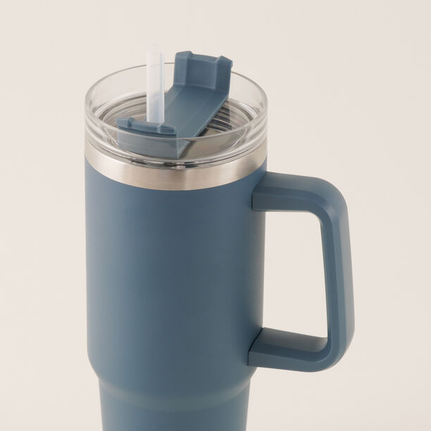 Dallaty Stainless Steel Thermo Bottle, Blue 600 Ml image number 1