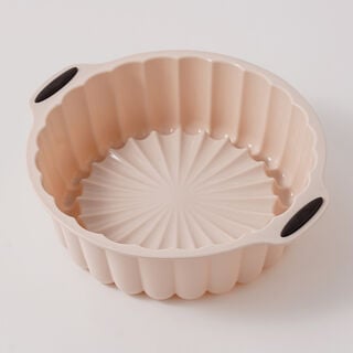 Alberto slilicone 8" flower baking mold 22.5*19.5*6.2cm, beige