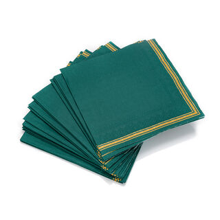 Ambiente Serving Paper Napkins Lea Design Green Color