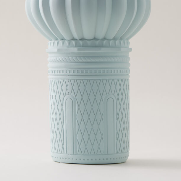 Homez dome shaped ceramic Ramadan decorative piece, green 14.5*14.5*30cm image number 3