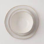 La Mesa 12Pcs Porcelain Dinner Set, Grey image number 1