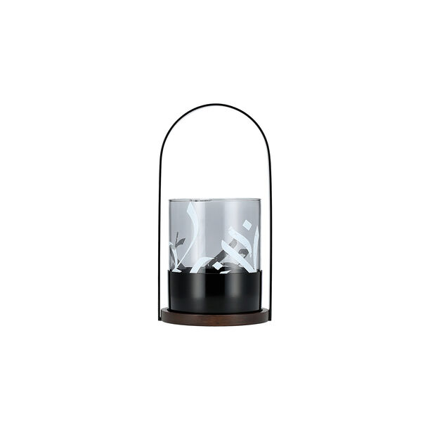 Salam Metal and Glass Candle Holder Dia16 *Ht: 30 Cm image number 0