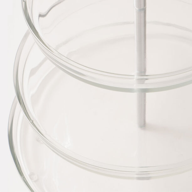 Borgonovo 3tier cake transparent stand 22 cm, 27 cm, and 32 cm image number 3