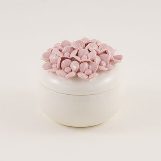 Homez Peaceful Peach Decor Bowl Off White 11.5*11.5*10.8 Cm