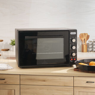 Alberto black electric oven 60 LT, 1800 W