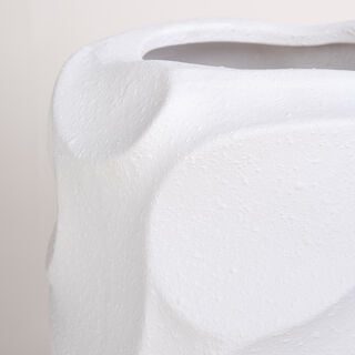 Homez off white ceramic vase 21.5*21.5*32 cm