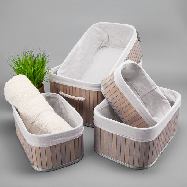 Natural Bamboo Basket Set 5 Pisces image number 7