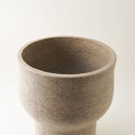 Homez Fibre Clay Decor Pot Dark, Grey 40*40*44 Cm image number 2