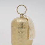 La Mesa Food Container Gold Plated, 9*9*17 Cm image number 1