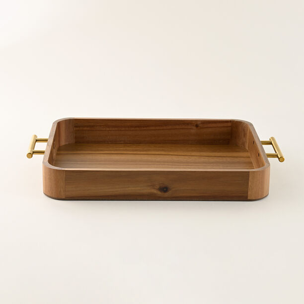 Dallaty Wooden Serving Tray 42.5*27.5*5Cm image number 0