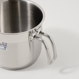 Alberto 14pcs stainless steel anett cookware set with glass lids