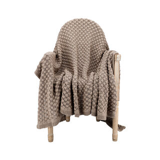 100% Cotton Knitted Throw