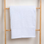 Cotton embroidered white bath towel,70*140 cm image number 3