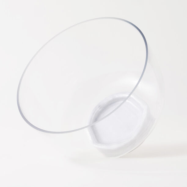 La Mesa Glass Bowl With Marble Base 25*25*11.5Cm image number 4