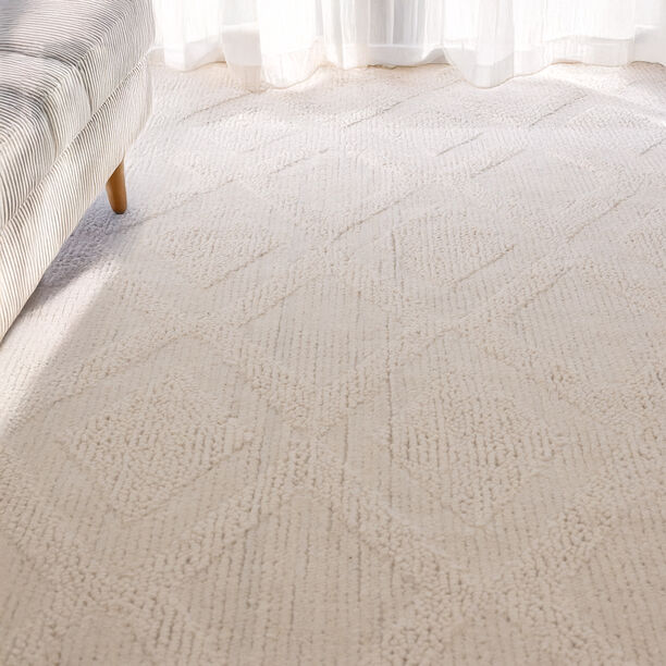 Cottage camisas hand woven rug, beige 160*230cm image number 0