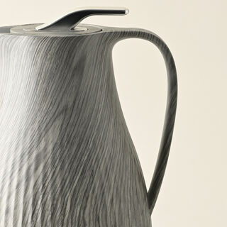 Dallaty plastic vacuum flask grey wooden 1L