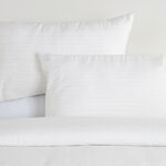 Boutique Blanche 3pcs cotton duvet cover 260*220cm 300 thread count white image number 2