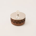 La Mesa small silver metal container 12*12*12 cm image number 1