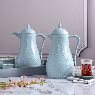 Plastic Vacuum Flask Set 1L+1L