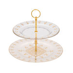 2 TIER GLASS SERVING STAND image number 1