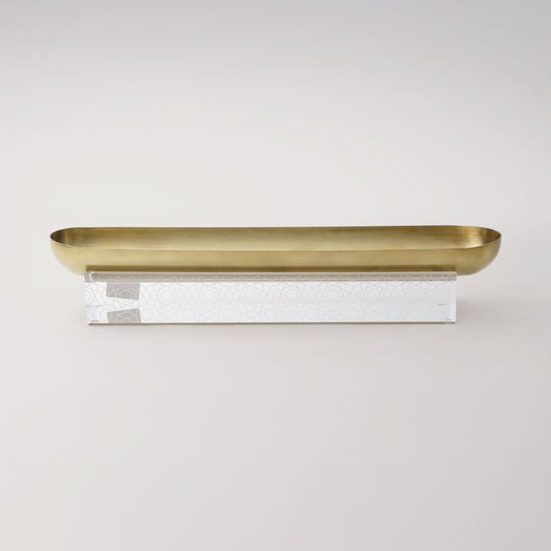 Luster Collection La Mesa Serving Platter Stainless Steel & Acrylic, Large image number 2