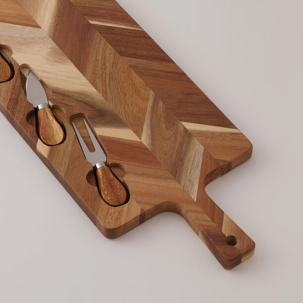 Alberto Acacia Wood Cheese Board 48*20*2Cm, Brown image number 1