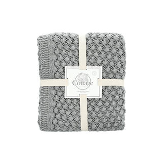 100% Cotton Knitted Throw