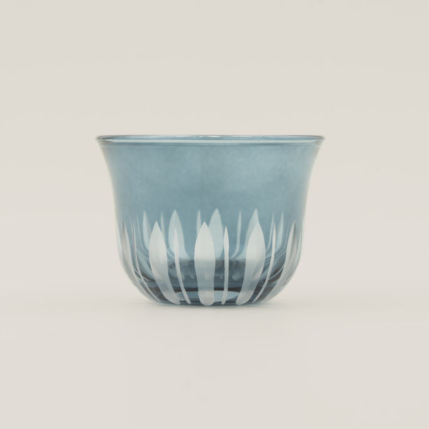 Dallaty 6pcs glass coffee cup set, blue image number 4