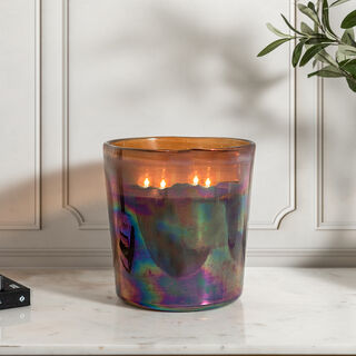 Glass Jar Candle  White Oud Fragrance 21*22 cm