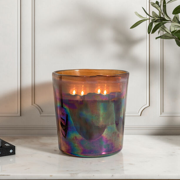 Glass Jar Candle  White Oud Fragrance 21*22 cm image number 0