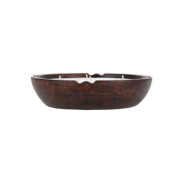 Wooden Bowl With Candle Winter Berry Fragrance Dia 20*ht: 5 cm image number 2