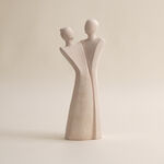 Homez off white resin woman sculpture 14.8*9.7*38.2 cm image number 0