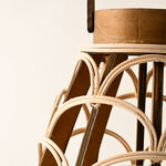 Homez rattan lantern32.5*23.2*23.2cm image number 1