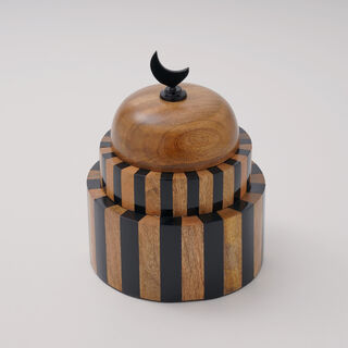 Homez Samrah Collection Decoration Item, Black & Brown, 16*15 Cm