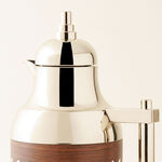 Dallaty 2Pieces Stainless Steel Thermos Set with Wood Effect Sleeve, Silver, 1L image number 2