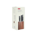 5 Piece Alberto Knives Set Acacia Wood Knife Block With 5 Steel Knives Set image number 4