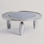 Homez Metal Coffee Table, Silver 93*38 Cm image number 0