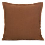 Linen brown cushion cover 50*50 cm image number 0