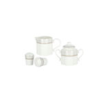 La Mesa 47 Piece Bone Porcelain Dinner Set Serve 6 Persons image number 9