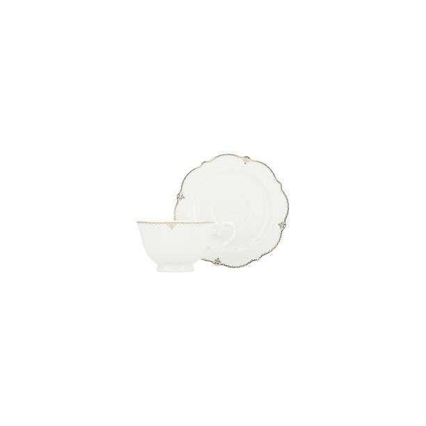 La Mesa white bone china dinner set 47 pcs image number 2