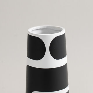 Homez black memphis ceramic vase 12.5*11*26cm