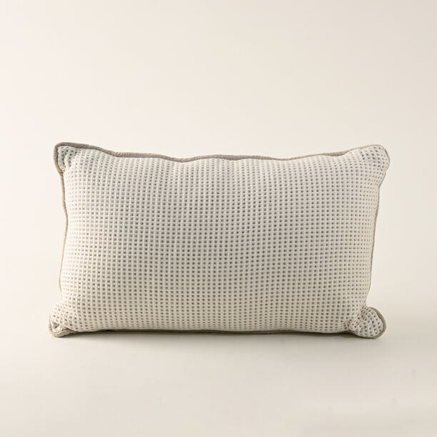 Cottage Jaquard Cotton Beige Cushion 30*50Cm image number 1