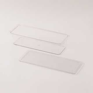 البرتو منظم ثلاجة شفاف مع غطاء 32.1*12.5*7.8سم