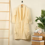 Boutıque Blanche Cotton Bathrobe M In White image number 2