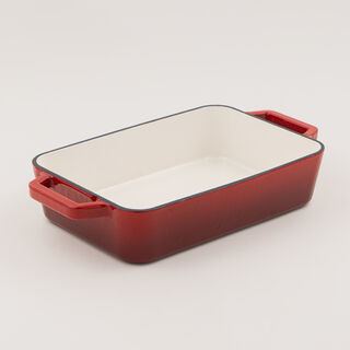 Alberto enameled cast iron roaster, red 33*25*7.5cm