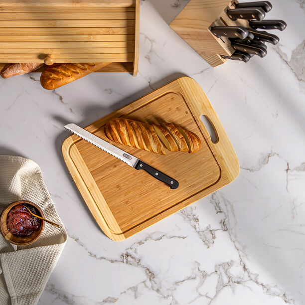 Bamboo Cutting Board With Juice Grooved Borders  image number 0
