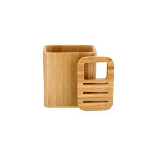 Bamboo Knife Block Holder