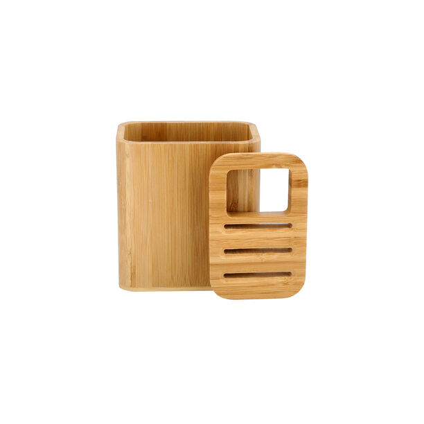 Bamboo Knife Block Holder image number 1