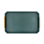 Acacia wooden green serving tray 49.5*31.8*9.1 cm image number 2